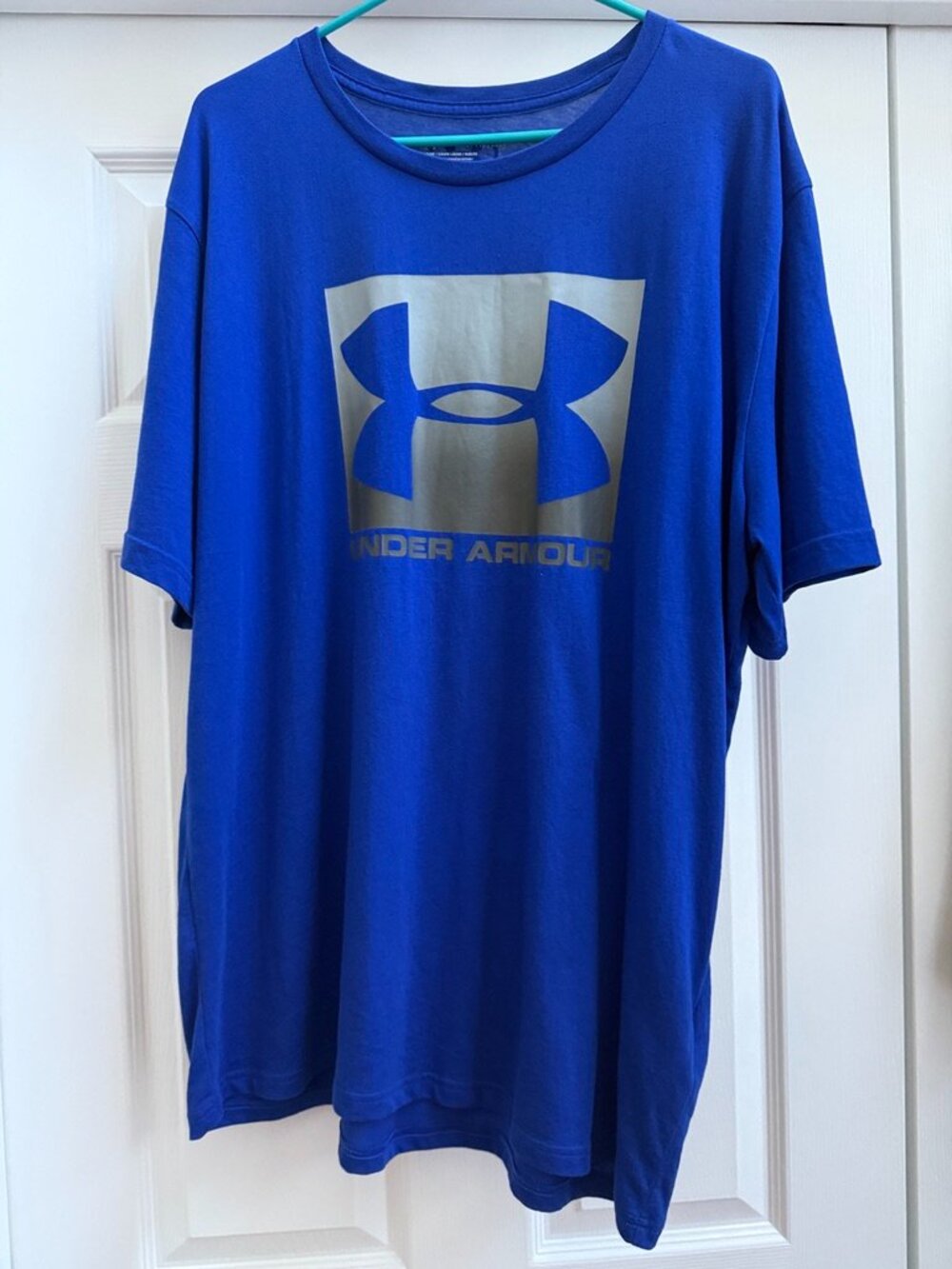 Men's Royal Blue Under Armour Short Sleeve Shirt Size XXL